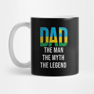 Rwandan Dad The Man The Myth The Legend - Gift for Rwandan Dad With Roots From Rwandan Mug